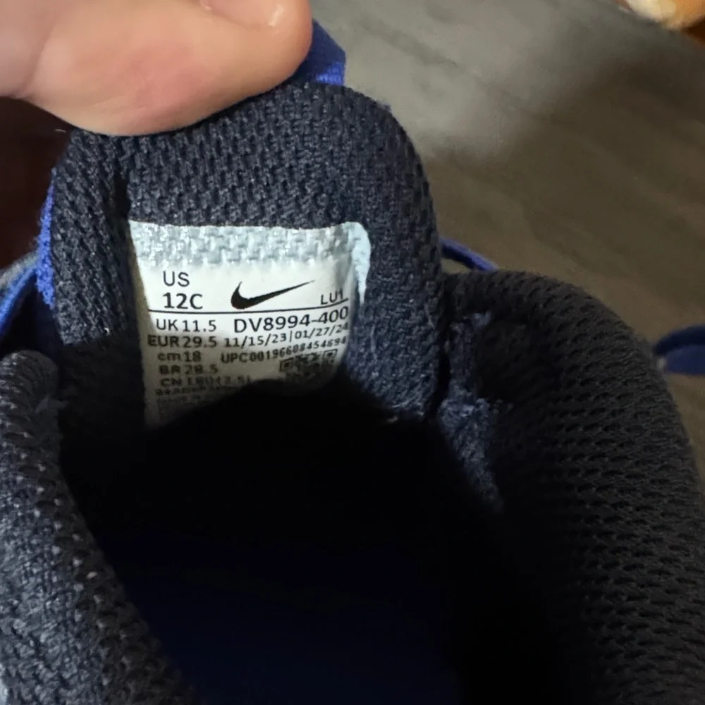 Nike Kids Royal Blue Basketball Sneakers - Picture 7 of 7